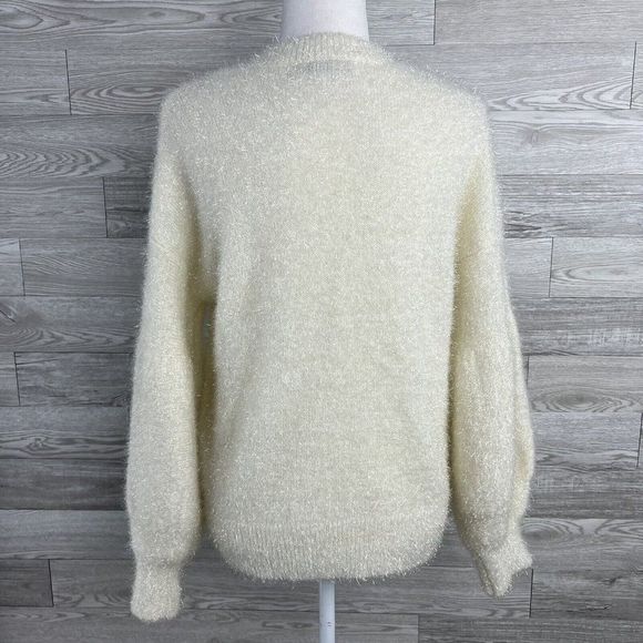 Do + Be Sparkle Balloon Sleeve Sweater Size S - Picture 8 of 11